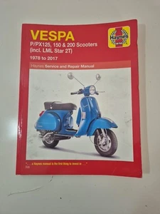 VESPA P/PX125, 150 & 200 SCOOTERS 1978 to 2017 SERVICE REPAIR MANUAL BY HAYNES - Picture 1 of 4