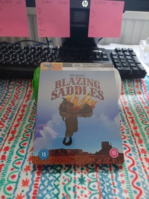 Blazing Saddles UK 4K UHD Blu Ray Steelbook NEW & SEALED Mel Brooks Comedy - Image 1 of 4