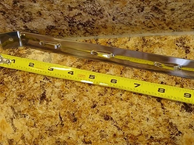 Новый винтажный настенный держатель для кухонной утвари из нержавеющей стали 15,5 дюйма в длину x 1 дюйм в ширину - Изображение 1 из 4