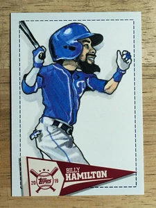 2019 Topps Big League Star Caricature Reproductions #SCRBH Billy Hamilton - Picture 1 of 2
