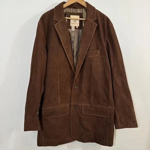 TERRITORY FORWARD blazer uomo pelle scamosciata cappotto sportivo giacca casual taglia 48L tuta - Foto 1 di 10