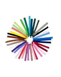 Cerniera Lampo Zip Chiusura Fettuccia Invisibile Fissa Cursore Metallo Lunga 25  - Imagen 1 de 26