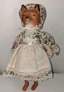 1983 Porcelain Collector Dolls House Of Global Art Fox In Dress Germany - Picture 1 of 15