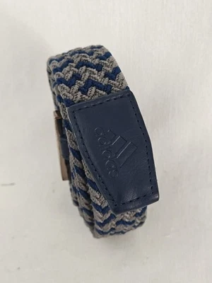 Adidas Hombre Golf Trenzado Elástico Azul Gris Cinturón Ajustable Talla Única 49" Foto 1 de 4