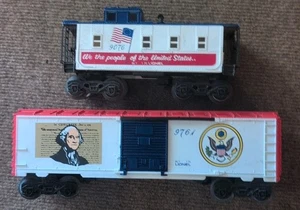 LIONEL LIBERTY SPECIAL 1776-1976 TRAIN car & caboose  - Picture 1 of 14