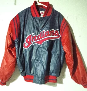 Vintage Cleveland Indians Majestic Jacket AuthenDiamond Collection Size Med - Picture 1 of 11