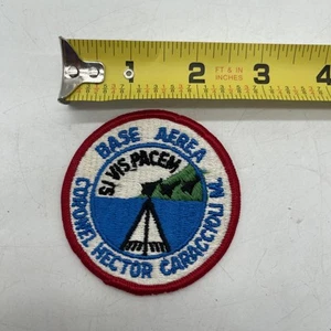 Vintage Honduras Army Air Force Patch Base Aerea Si Vis Pacem Coroner Hector - Picture 1 of 2