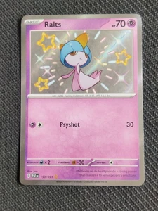 Pokemon Karte TCG Trasla/Ralts PAF 153/091 Baby Shiny Paldean Fates EN - Bild 1 von 3