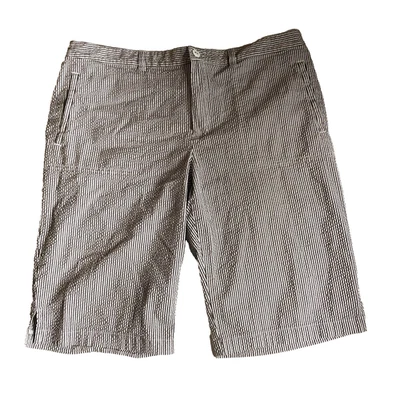 Pantalones Cortos Seersucker Mujer Blanco Gris Bermudas 16 JH Coleccionables Rayas Neutro Foto 1 de 4