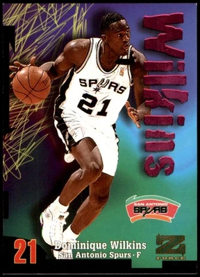 Dominique Wilkins 1997 - 98 SkyBox Z-Force #87 马刺 NBA 阅读免费送货 — 第 1/2 张图片