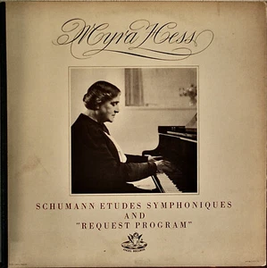 SCHUMANN: Etudes Symphoniques/"Request Program"-M1958LP MONO DAME MYRA HESS - Picture 1 of 1