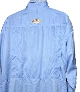 Hook and Tackle Shirt Long Sleeve Blue Fishing Vented Pocket Mens 2XL - Picture 1 of 7