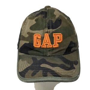 GAP Kids Fitted Hat Green Camo Size S/M Embroidered Logo Cotton