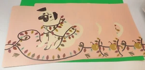 Mantel individual comedor Wondershop Navidad Pug perro 3 piezas rosa 12x16 pulgadas muy lindo - Imagen 1 de 3