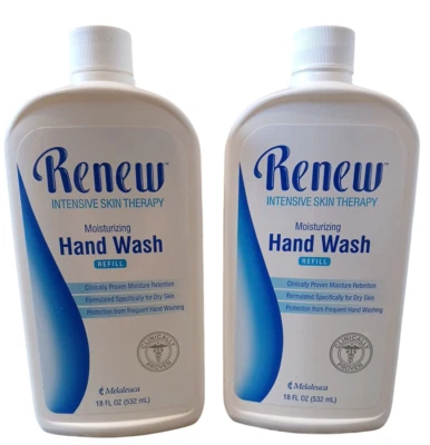 Melaleuca Renew Terapia Intensiva para la Piel Hidratante Lavado de Manos RECARGA 18 oz (2 paquetes)  Foto 1 de 2