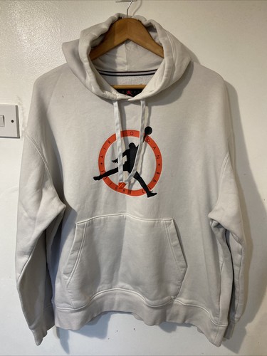 OFF WHITE Felpa con cappuccio Air Jordan Flight Club Jumpman Off White in pile oversize XL