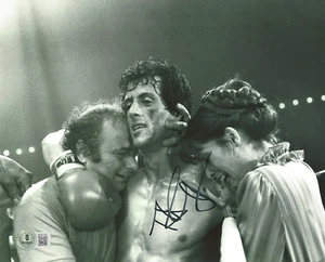 TALIA SHIRE SIGNED 'ROCKY' ADRIAN 8x10 MOVIE PHOTO BALBOA BECKETT BAS COA PROOF - Picture 1 of 3