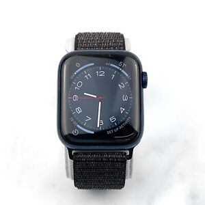 Apple Watch Series 6 44mm Blue Aluminum with Black Nylon Loop (GPS)