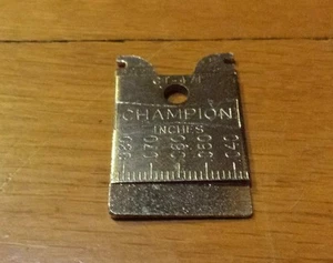 VTG CHAMPION SPARK PLUG GAPPER FOR KEYCHAIN CT-471 INCHES & MM MADE IN USA! - Picture 1 of 2