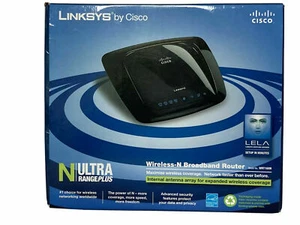 Router de banda ancha Linksys de Cisco, Wireless-N N/Ultra Range Plus WRT160N - Imagen 1 de 5