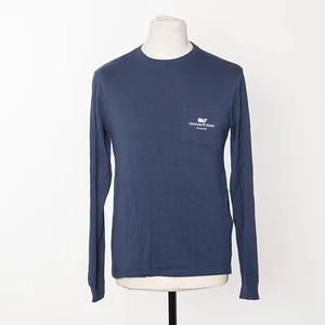 VINEYEARD VINES T-shirt Blue Long Sleeve Crew Neck Graphic XS - Picture 1 of 5