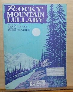 Rocky Mountain Lullaby - nuty Lee & King z 1931 roku