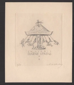 19)Nr.091,EXLIBRIS,Bookplate,Sascha Kronburg, Auflage: 6/50, Tod, C2-signiert - Bild 1 von 1