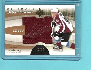 2012 Ultimate Debut Autograph Jersey GABRIEL LANDESKOG no.DT-GL colorado #12/50 - Picture 1 of 1