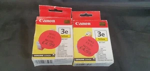 Canon Inkjet Print Cartridges Printer Ink Pack No 3e Yellow (2 off) - Imagen 1 de 5