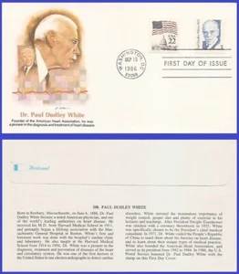 USA4 #2170 U/A FLEETWOOD FDC Paul Dudley White M.D. - Imagen 1 de 1