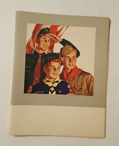 Papel de anuncio de papelería vintage Boy Scouts 11" x 17" 12 hojas años 70 - Imagen 1 de 7