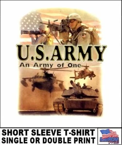 United States Army Of One Tank Helicopter Freedom Fighter Special Forces T-Shirt - Bild 1 von 12