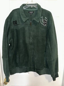 $199 True Religion Western Varsity Green Fleece Jacket / Men’s XL / NWT - Picture 1 of 6