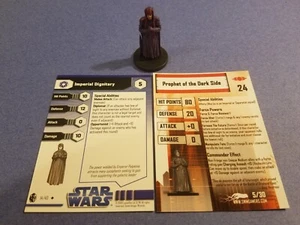 Star Wars Miniatures Virtual+Regular Card Prophet of the Dark Side (Dignitary) - Picture 1 of 1
