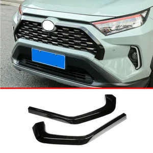 For Toyota RAV4 2019-2023 Black Front Center Mesh Grille Grill Strip Cover - Picture 1 of 7