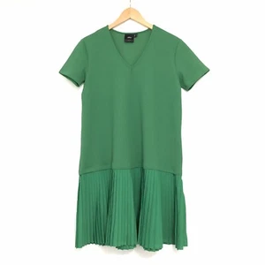 ASOS Maternity Green Knit Dress w/Pleated Hem Stretchy EUC Women's 6 - Picture 1 of 8