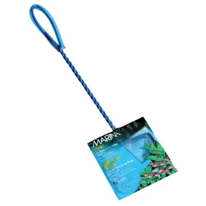 Marina 3-Inch Blue Fine Nylon Fish Net with 10-Inch Handle Fish Tank Aquarium - Picture 1 of 2