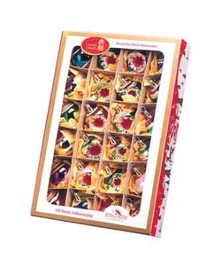 Kurt Adler 40MM Early Years Miniature Glass Christmas Ornaments 24 Piece Set - Picture 1 of 1