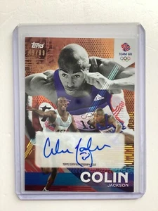 TOPPS TEAM GB 2024 COLIN JACKSON AUTÓGRAFO 49/99 - Imagen 1 de 2