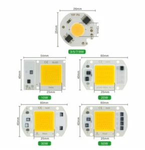LED COB 10W 20W 30W 50W 220V Smart IC No Need Driver 3W 5W 7W 9W LED Bulb Lamp - Picture 1 of 16