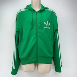 Adidas Firebird Hoodie Jacke grün 3 Streifen Track Top Trefoil UK Größe Large - Bild 1 von 15