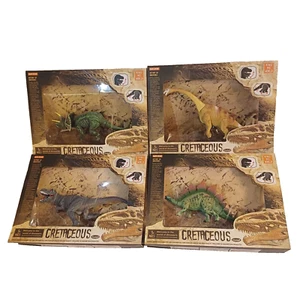 Cretaceous Dinosaur 16cm Brand New Sealed Ideal Gift Set of 4 - Picture 1 of 22