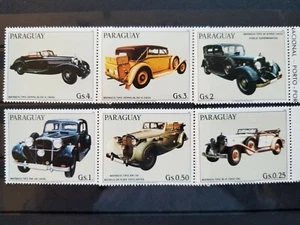 Stamps Paraguay 1986 Cars - Picture 1 of 1
