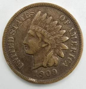 Centesimo testa di indiano 1909 F/VF dettagli lo classifichi! Penny IHC dell'anno scorso spedizione gratuita! - Foto 1 di 4