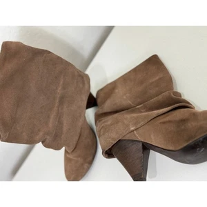 Damen-Booties Leder Wildleder hellbraun Steve Madden Carlsen 8 Retro Boho Landhaus - Bild 1 von 10