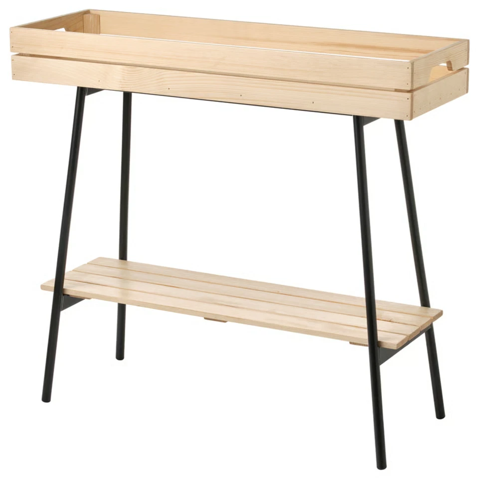 IKEA VANILJSTANG Soporte para plantas, pino/negro, 26 1/2" 404.263.41 - NUEVO Foto 1 de 4