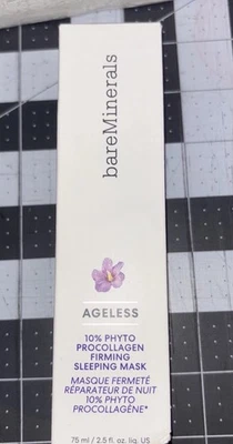 BareMinerals Ageless 10% фитопроколлагеновая маска для сна ~ 2,5 унц - омолаживающая - Изображение 1 из 4