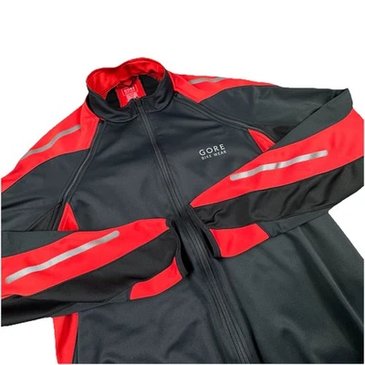 Chaqueta de ciclismo Gore Bike Wear Windstopper para hombre XXL roja carcasa blanda convertible Foto 1 de 4