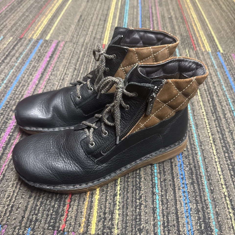 Botas Naot Castera de cuero negro marrón gamuza para mujer talla 10 (EU 41) Foto 1 de 4