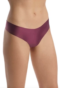 Commando Womens Cabernet Smooth Satin Thong L72732 Size Large - Picture 1 of 4